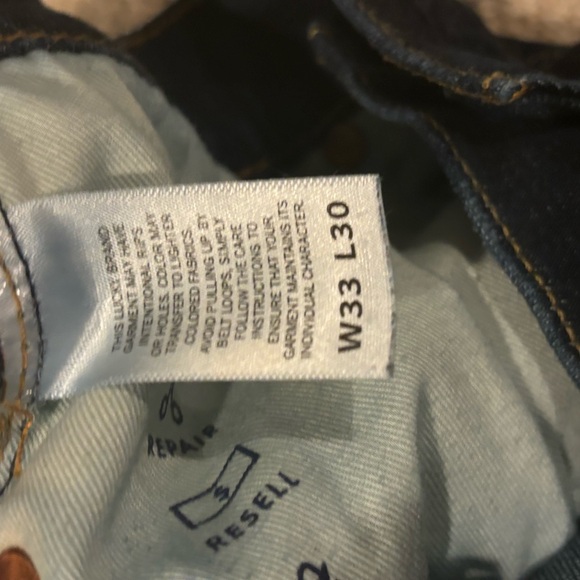 Lucky Jeans dark blue great condition 33-30 - Picture 2 of 3